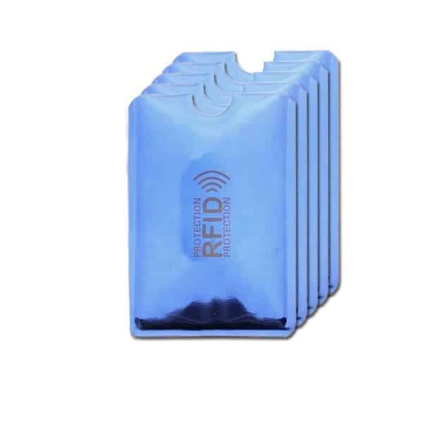 RFID Schutzhüllen für Kreditkarten 5 Stk blau Zarbi.ch
